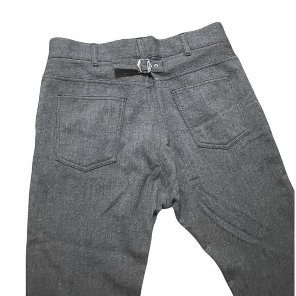 Dolce & Gabbana Pants Mens 34x26 Gray Ankle Back Cinch Modern Wool D&G Italy - Picture 1 of 9